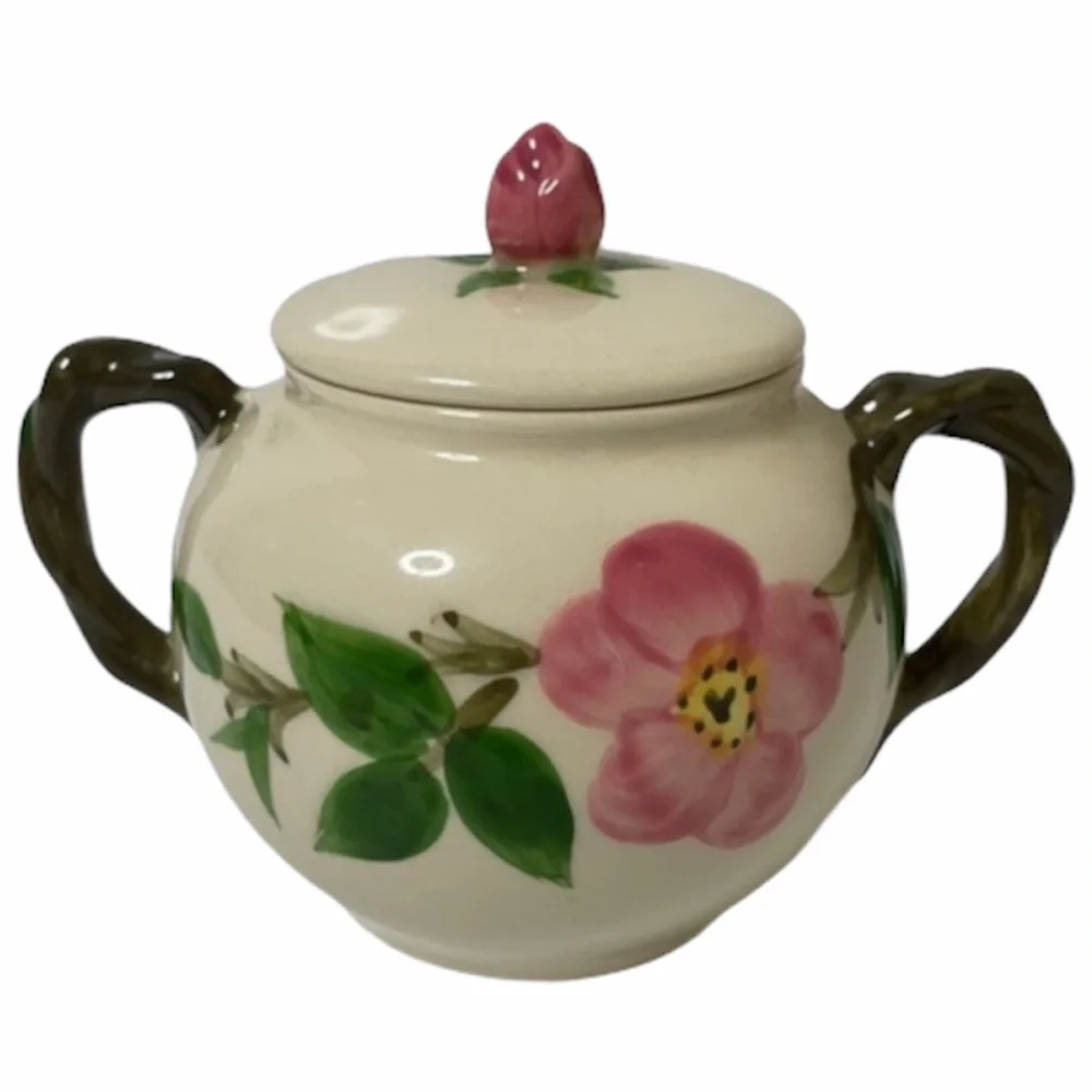 Franciscan Desert Rose Hand Painted Made USA Sugar Bowl & Lid Replacements MCM